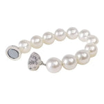bracelet aimant blanc classique opacique 40cm 25cm traditionnel bijoux fantaisie