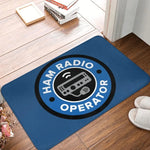 tapis noir bleu blanc antidérapant imperméable moderne graphique salon bain chambre