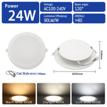spot led downlight blanc 24w 20w 17w 14w 10w clips ac100v240v moderne éclairage cuisine