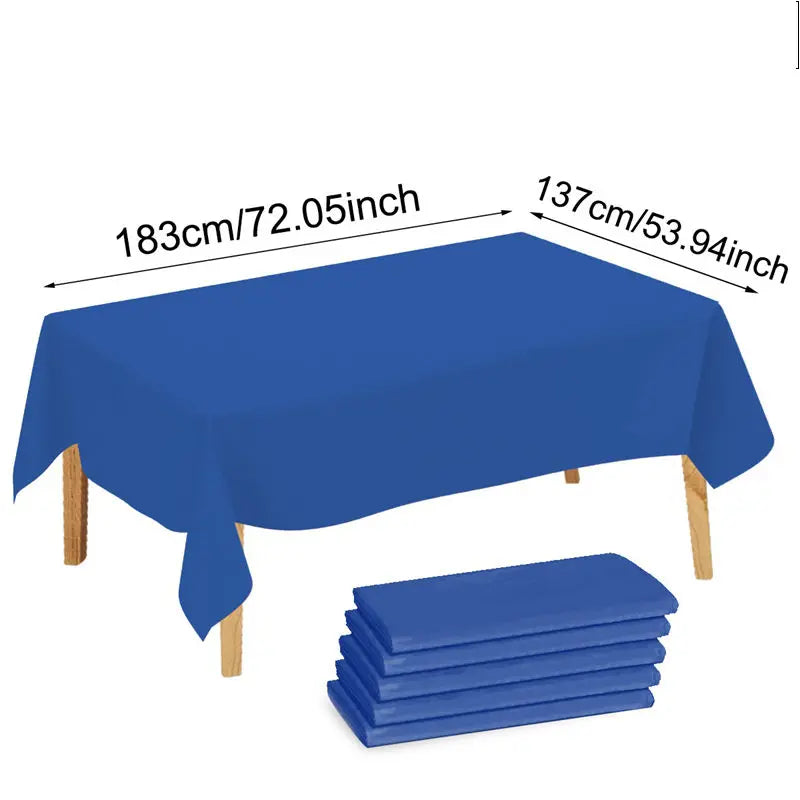 nappe table jetable rose bleu blanc moderne opacité événements printemps été mariage anniversaireécole