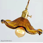 pendant lumiere suspendue vintage fil blanc laiteux vert marron ambré