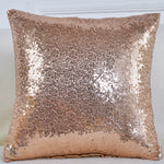 housses coussin paillettes or modernes adhésives polyester 40x40cm decoration maison festive