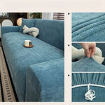 housse canapé marron clair texture lin moderne elastiques machine wash seater sofa cover
