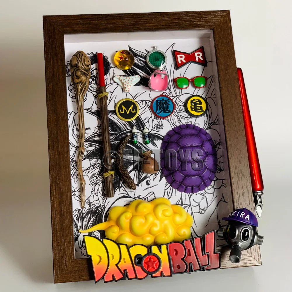 Figurine Goku avec accessoires armes Dragon Ball