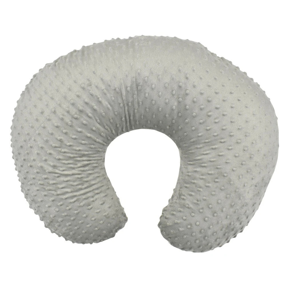 coussin portage bébé gris clair bleu marine points ronds ultra doux confortable
