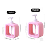 distributeur savon liquide transparent violet noir rose blanc moderne minimaliste rechargeable salle bains cuisine