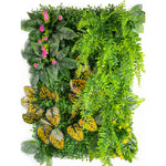décoration murale artificielle herbe feuilles vertes moderne naturelle intérieure extérieure accrochable