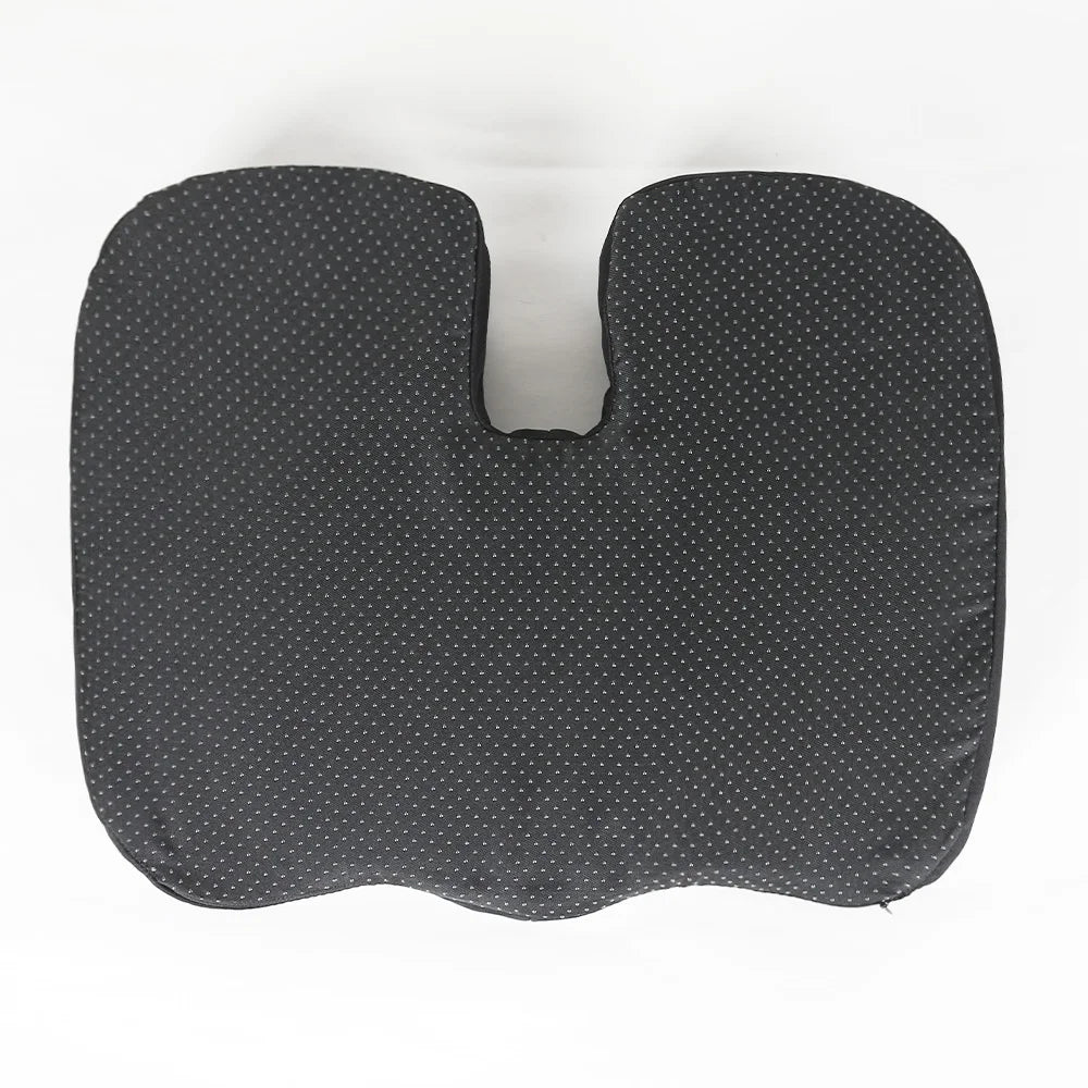 coussin siège ergonomique amovible noir motif points blancs moderne zip visible