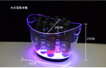 seau bouteilles transparent moderne clips lumineux led rechargeable via usb