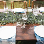 guirlande feuilles artificielles vertes extérieur décoration naturelle rustique vigne accrochéeextérieur fêtes prénuptiales maison