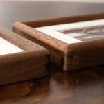 cadres photo bois marron minimaliste rustique chaleureux passe partout différents disponibles