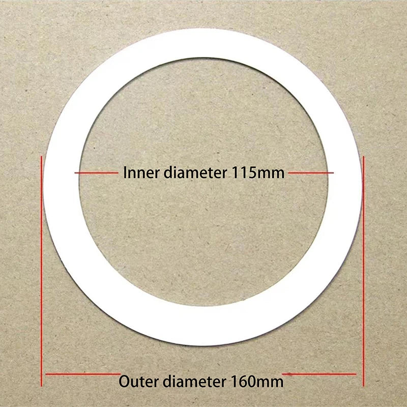 anneaux réparation lampe blancs ronds lisses opaques entretoises rondelles supports joints minimalistes