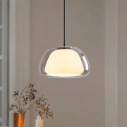 Lampe suspendue en verre danoise moderne pour salon et salle à manger - Décoration intérieure élégante