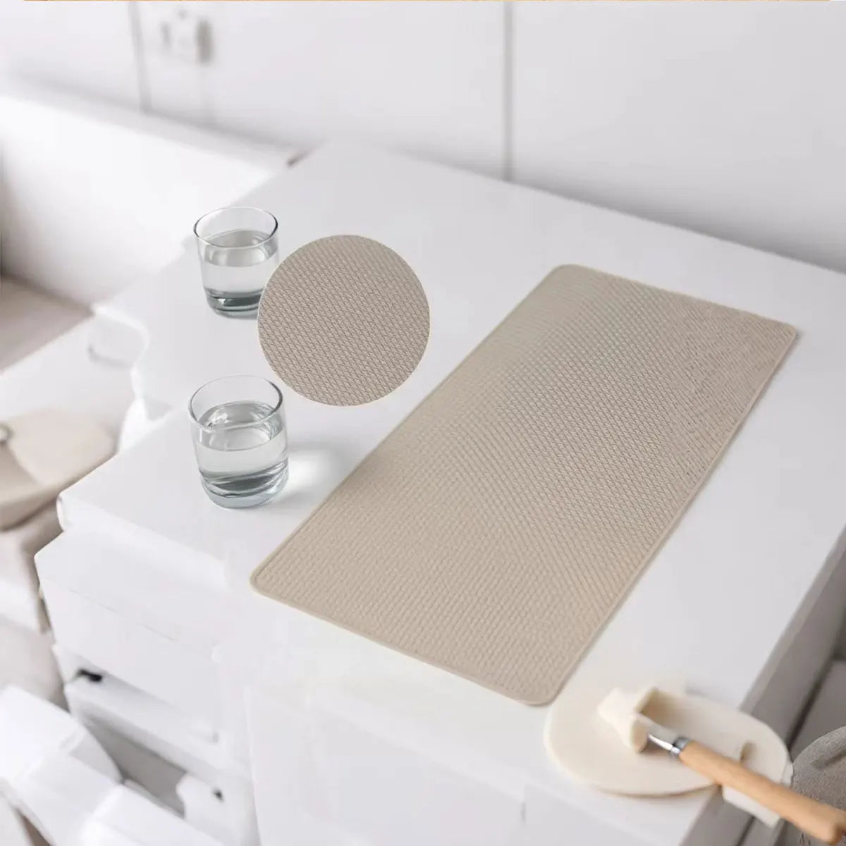 tapis sol beige diamants moderne eva antidérapant decoupable nettoyable resistant poussiere oil humidite
