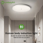 plafonnier led detection mouvement infrarouge blanc moderne surface flux lumineux 249 2000 lumens