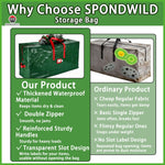 sac rangement sapin noël imperméable durable poignées robustes réutilisable extra large vert rouge gris