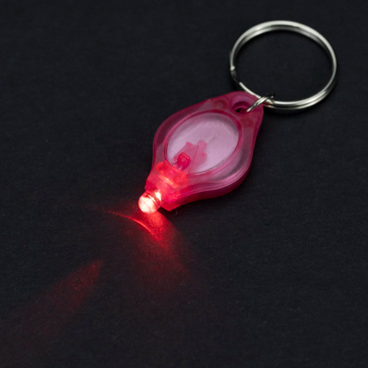 porte cles lumineux led portable petit porte clefs lampe torche miniature transparent anneau metal