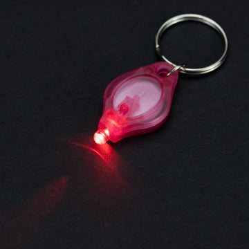 porte cles lumineux led portable petit porte clefs lampe torche miniature transparent anneau metal
