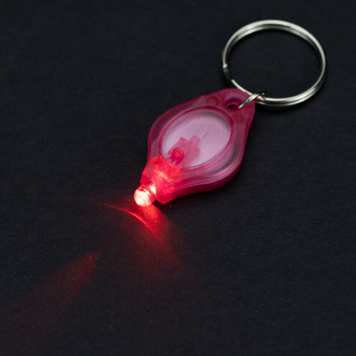 porte cles lumineux led portable petit porte clefs lampe torche miniature transparent anneau metal
