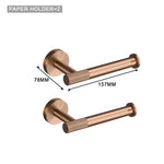 ensemble accessoires salle bain or rose porte serviette savon papier brosse wc métal
