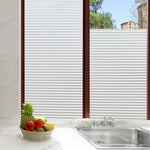 film décoratif moderne rayures horizontales blanc gris translucide adhésif vinyle 3dOpaque