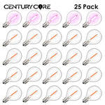 Ampoules LED multicolores G40 transparentes rouge jaune violet bleu vert extérieures E12 249 lumens
