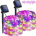 guirlande lumineuse solaire rgb extérieure décoration jardin fêtes ambiances festives led imperméable ip65