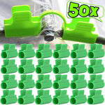 clips fixation vert robustes support plantes serre tunnel jardin clips pratiques pack
