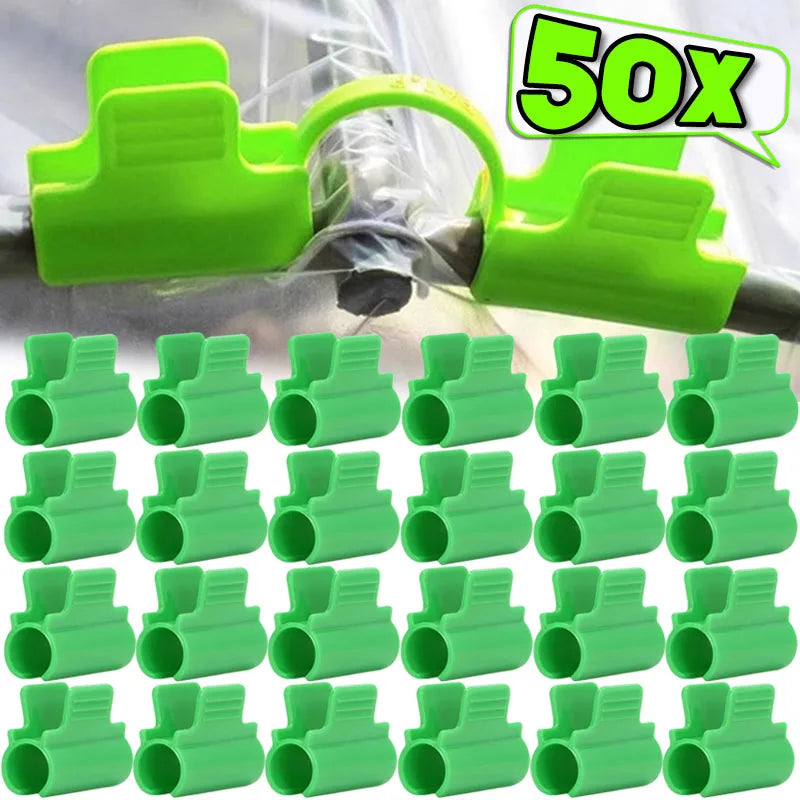 clips fixation vert robustes support plantes serre tunnel jardin clips pratiques pack