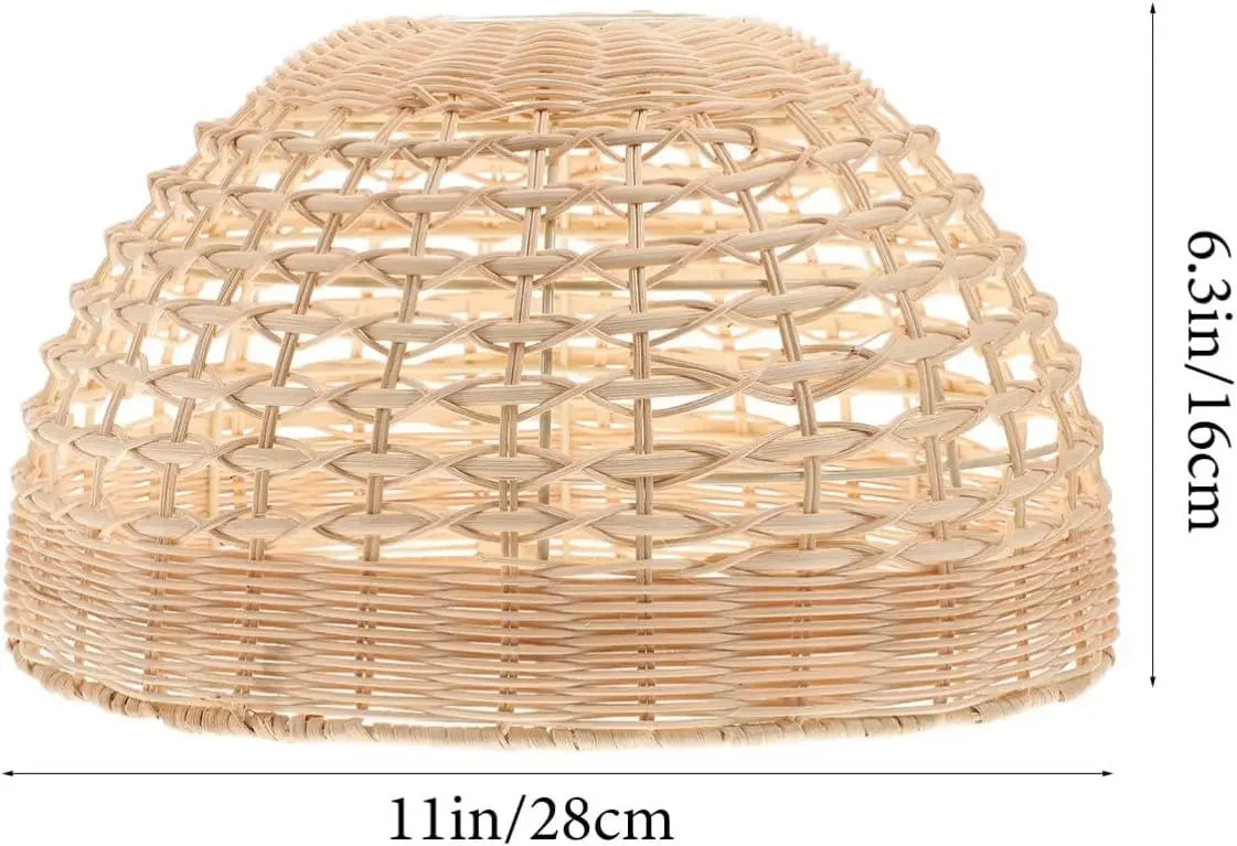 lampe suspendue moderne rotin naturel beige ampoule filament motifs géométriques rustique cordelette facile