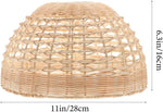 lampe suspendue moderne rotin naturel beige ampoule filament motifs géométriques rustique cordelette facile