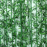 Feuilles de bambou artificielles vertes 40cm décoration murale