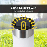 lumière solaire led extérieure moderne gazon ip65 5v argentée autonome