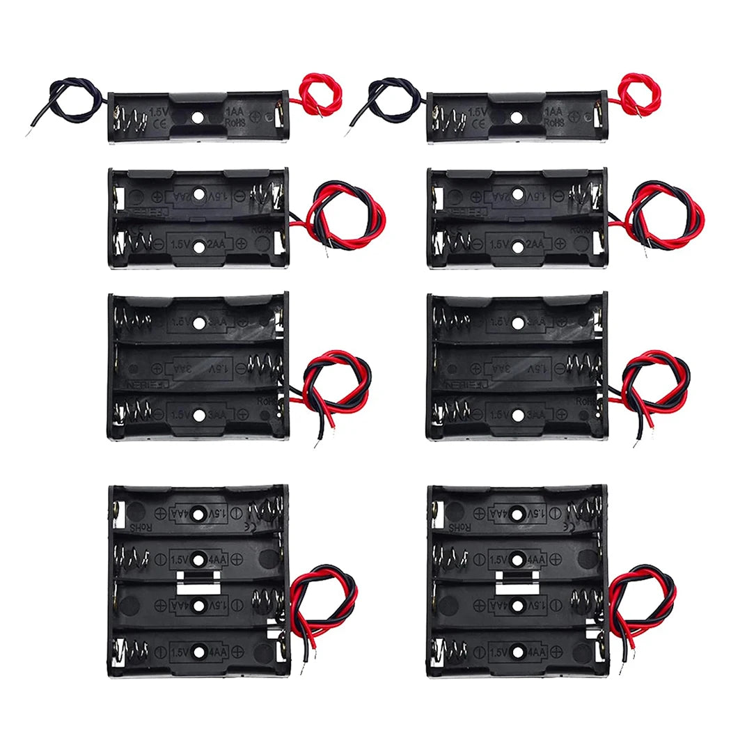support batteries aa vis fixations boites rangement cables cuivre noir pragmatique multifonctionalité slots