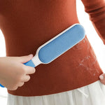 brosse poils anti peluche brosses électrostatiques réutilisables canapé tapis manuel gris bleu adhésif capuchon