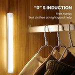 lampe led sans fil rechargeable capteur mouvement adhésif blanc moderne chambre cuisine escalier