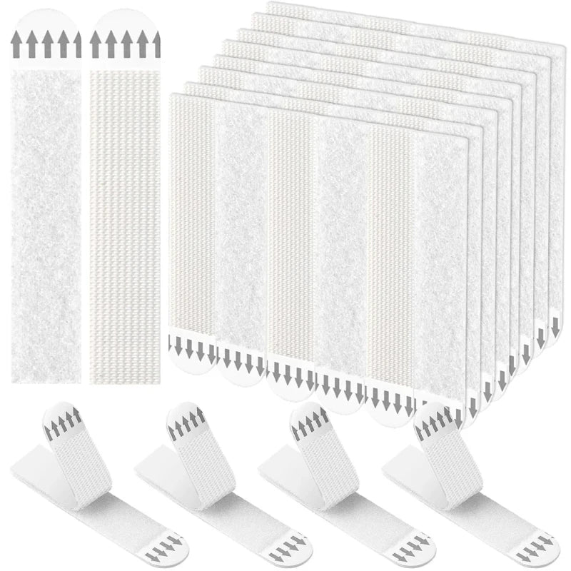 rubans adhésifs suspendre cadres blancs texture microfibre moderne sans clous facile 48 pièces