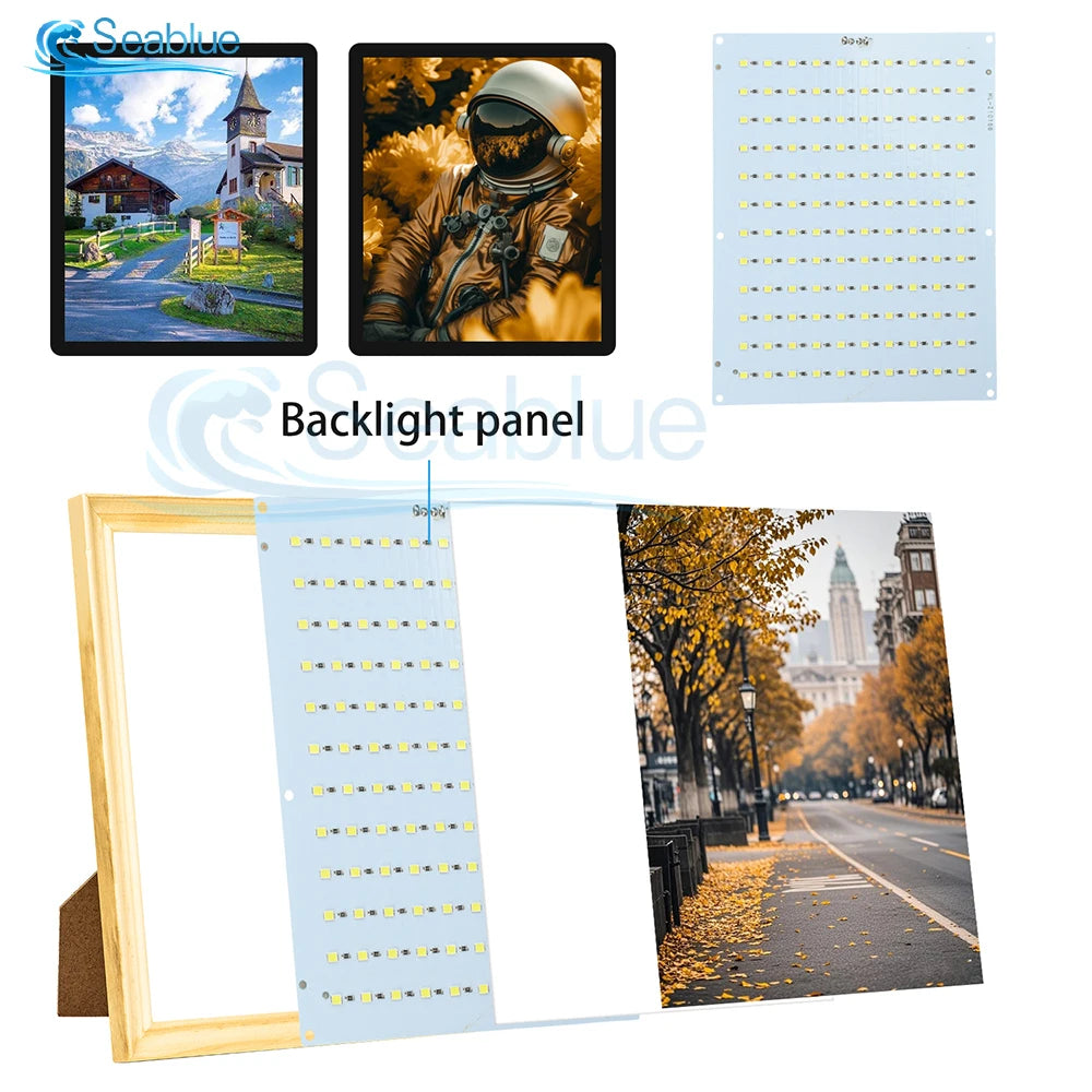 Panneau led blanc moderne réglable câble usb type interrupteur luminosité 120 led beads 156mm