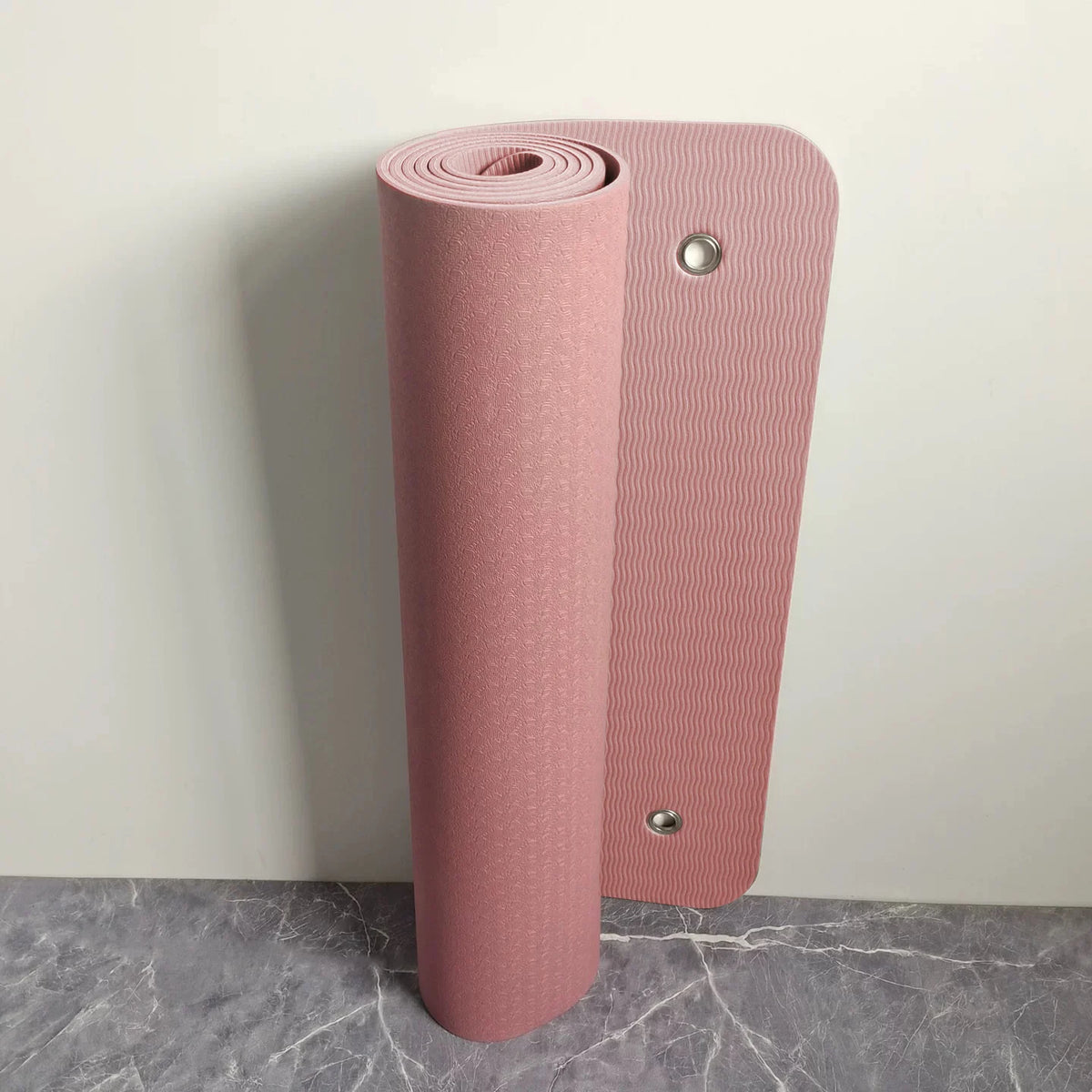 tapis yoga bleu rose vert rayures horizontales antidérapant pu naturel moderne yoga fitness