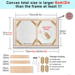 cadre toile bois classique moderne tension 20x25 25x25 30x30 40x60 50x50 cm