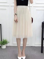 jupe plissée noire élégante jupe mi mollet classique jupe femme printemps été plissée opaque