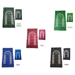 tapis prière islamique imperméable cuir couleur noire bleue rouge moderne