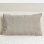 coussins décoratifs géométriques polyester 100% nordique contemporain beige gris clair 30x50cm