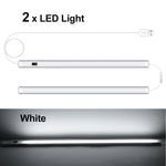 lampe led blanc moderne adhésif 30 40 50cm tube lumière sensibilité mouvement