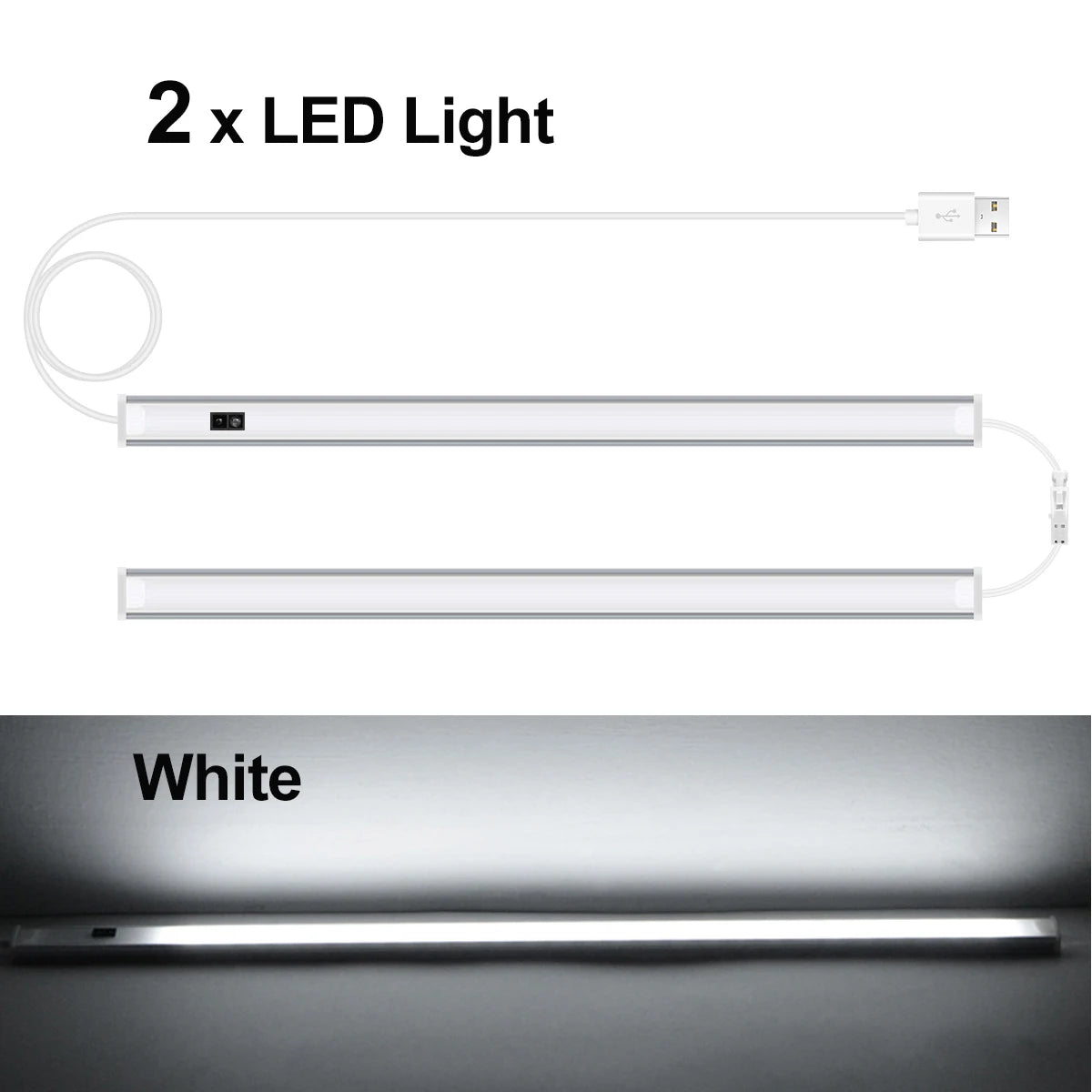 lampe led barre cuisine 30cm 40cm 50cm blanc blanc chaud adhésif sensoriel moderne minimaliste