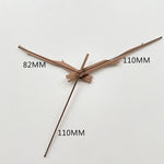 horloge murale aiguille bois moderne marron clair minimaliste quartz remplacement aiguilles montre