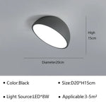 Lampes plafonnier LED modernes aluminium blanc gris clair éclairage minimaliste chambre salon