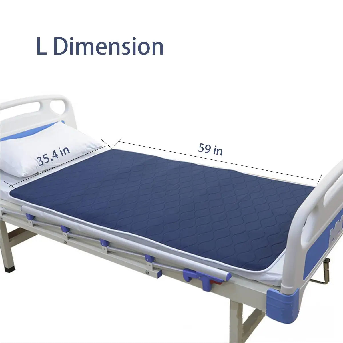 coussin lit imperméable bleu marine quilté moderne absorbant 60x90cm 90x100cm 90x150cm