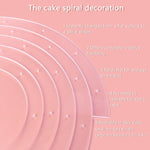 stand gâteaux spirale acrylique transparent décoration mariage anniversaire festival réutilisable pliable