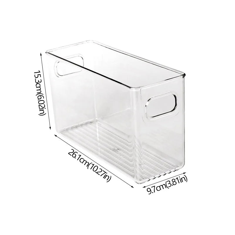boîtes rangement transparentes plastique réutiliables poignées moderne minimaliste empilables garde manger réfrigérateur congélateur respectueux